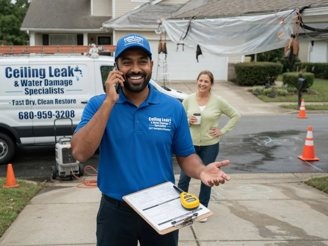 Ceiling Leak Cleanup Garrett Park, MD FAQs